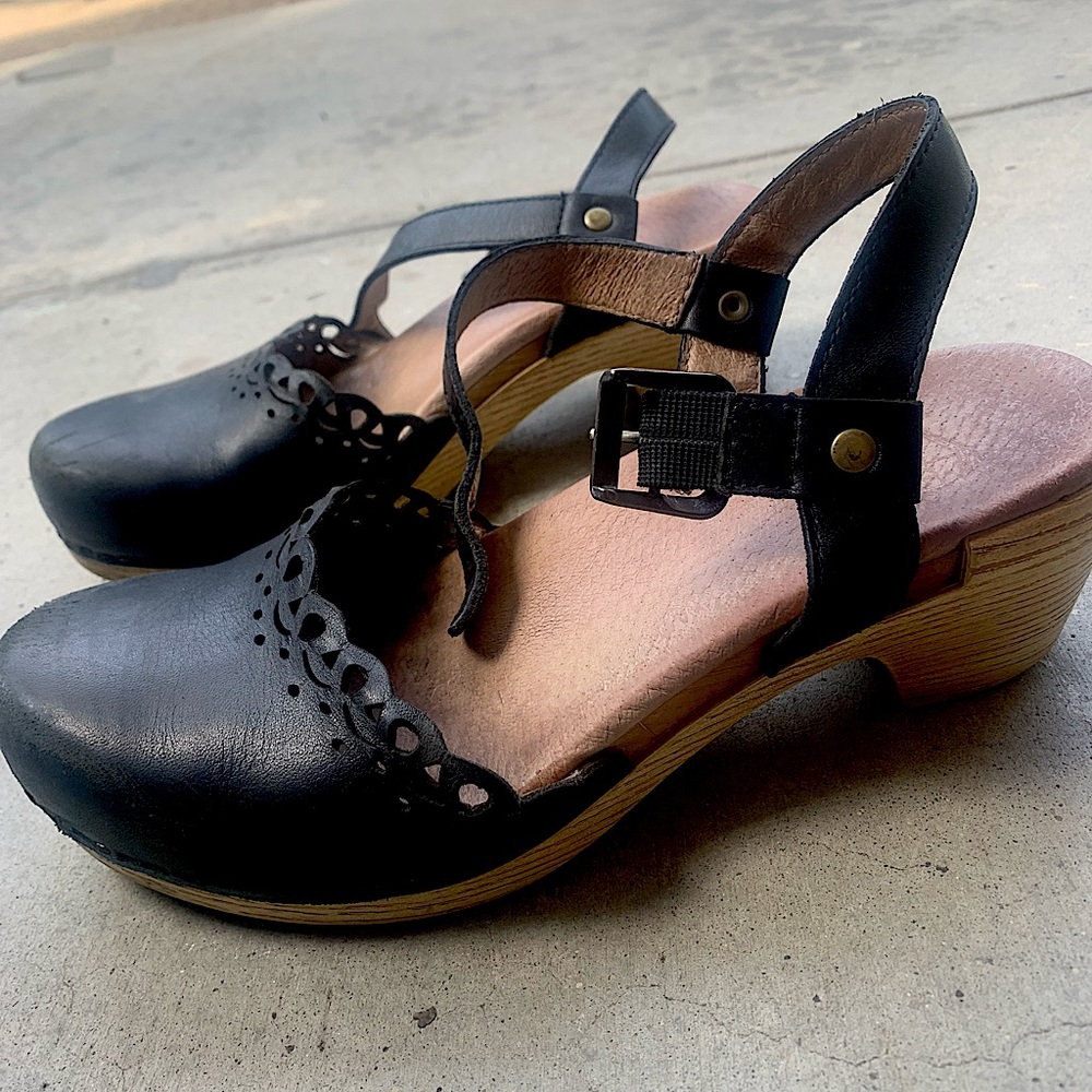 Black Dansko Marta Clogs